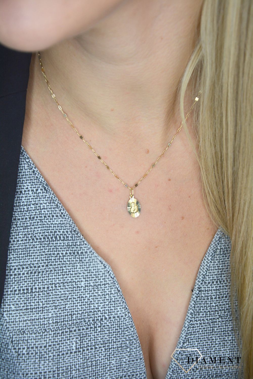 Złoty łańcuszek 585 o szerokości 2 mm DIA-LAN-1242-585 2mm.jpg